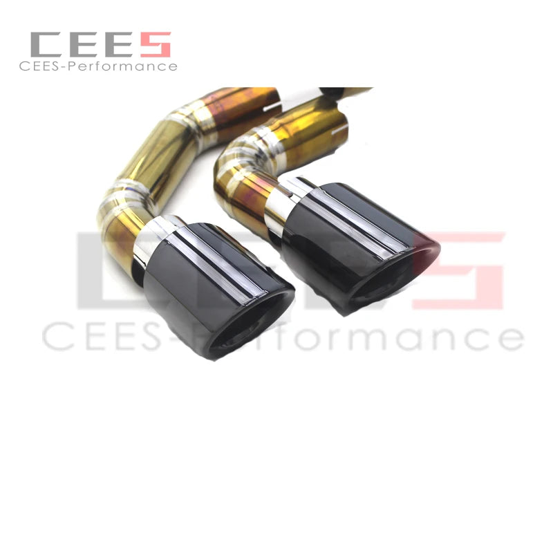 CEES Performance Titanium Full set Valvetronic Catback Exhaust System For Porsche Cayenne 957 3.6/4.8T 2006-2010Exhaust Downpipe