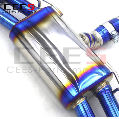 CEES Performance Titanium OEM valve  Catback Exhaust For VW GOLF MK8/8R 2.0T 2020-2024 exhaust pipes