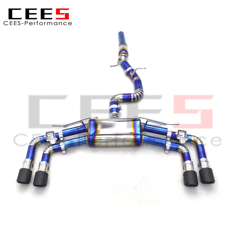 CEES Performance Titanium OEM valve  Catback Exhaust For VW GOLF MK8/8R 2.0T 2020-2024 exhaust pipes