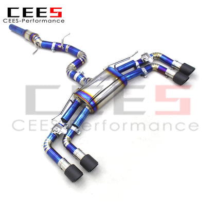 CEES Performance Titanium OEM valve  Catback Exhaust For VW GOLF MK8/8R 2.0T 2020-2024 exhaust pipes