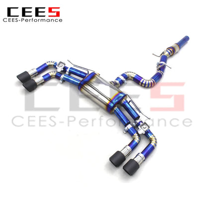 CEES Performance Titanium OEM valve  Catback Exhaust For VW GOLF MK8/8R 2.0T 2020-2024 exhaust pipes