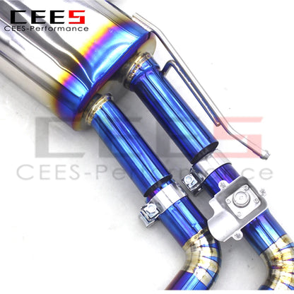 CEES Performance Titanium OEM valve  Catback Exhaust For VW GOLF MK8/8R 2.0T 2020-2024 exhaust pipes