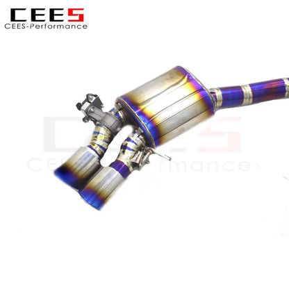 CEES Performance Titanium Valvetronic Muffler Exhaust Pipes for Audi S4/S5 B9 3.0T 2019-2023 Full Catback Tuning Exhaust Escape