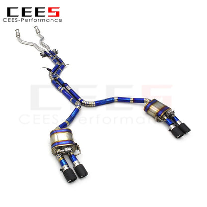 CEES Performance Titanium valvetronic Exhaust pipes For Audi A6 C7 3.0T 2012-2018 Catback Exhaust System