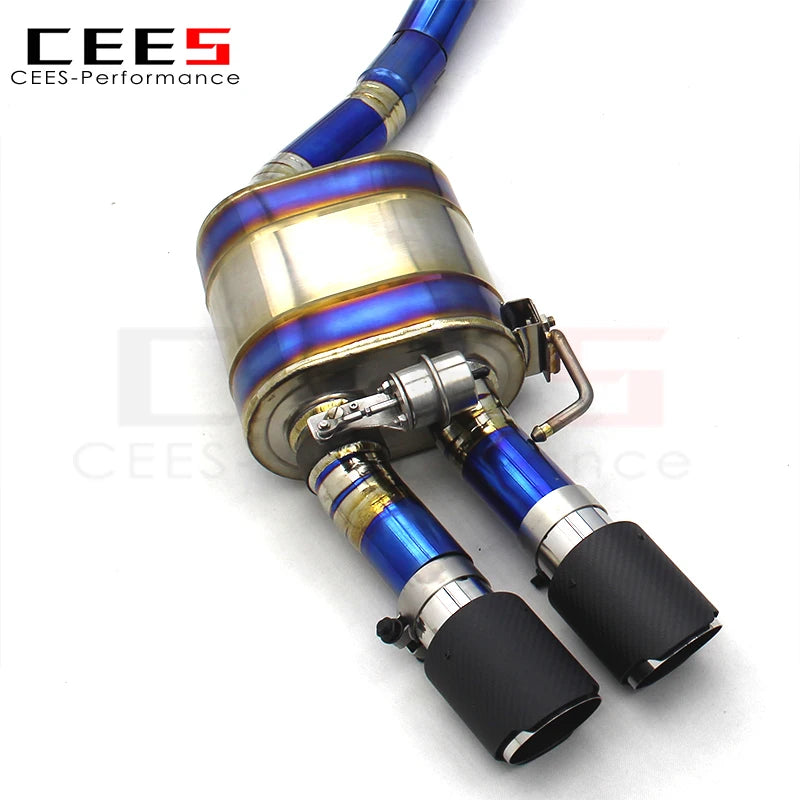 CEES Performance Titanium valvetronic Exhaust pipes For Audi A6 C7 3.0T 2012-2018 Catback Exhaust System