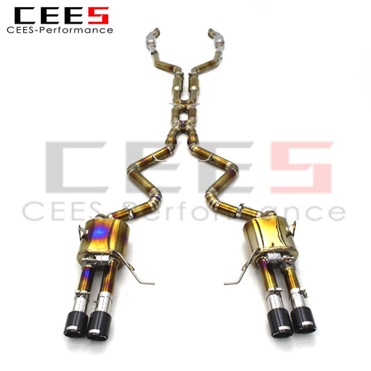 CEES Performance Titanium valvetronic For BMW M3 E90/E92/E93 4.0L 2008-2013 with catalyst Downpipe Catback Exhaust systems