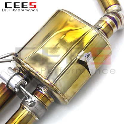 CEES Performance Titanium valvetronic For BMW M3 E90/E92/E93 4.0L 2008-2013 with catalyst Downpipe Catback Exhaust systems