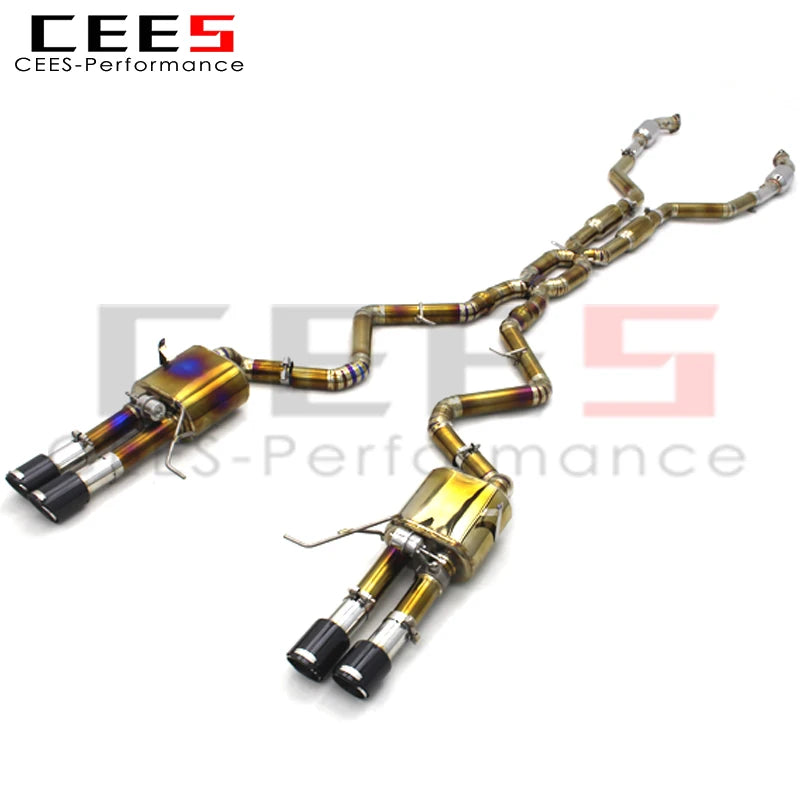 CEES Performance Titanium valvetronic For BMW M3 E90/E92/E93 4.0L 2008-2013 with catalyst Downpipe Catback Exhaust systems