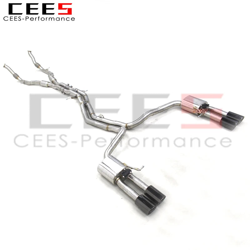 CEES  Performance Tuning Valved Sport Exhaust System For Audi S8 D5 4.0T 2020-2024 304 Stainless Steel Catback Exhaust