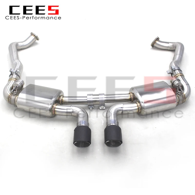 CEES Performance Valve Exhaust Pipes For PORSCHE 981 Cayman/Boxster 2.7/3.4 2012-2015 Muffler Exhaust SS304 Catback Systems