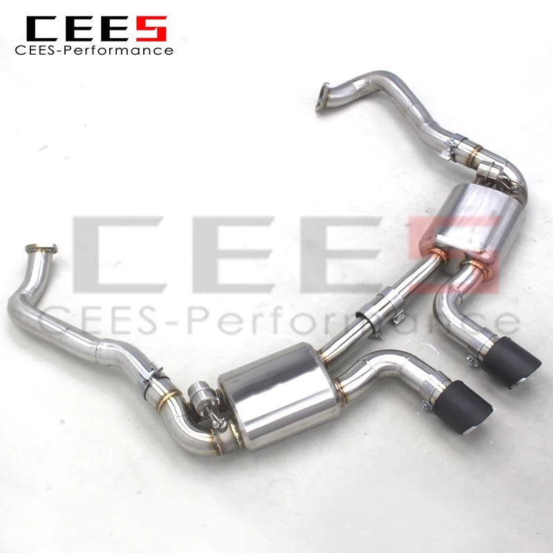 CEES Performance Valve Exhaust Pipes For PORSCHE 981 Cayman/Boxster 2.7/3.4 2012-2015 Muffler Exhaust SS304 Catback Systems