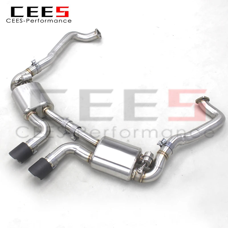 CEES Performance Valve Exhaust Pipes For PORSCHE 981 Cayman/Boxster 2.7/3.4 2012-2015 Muffler Exhaust SS304 Catback Systems