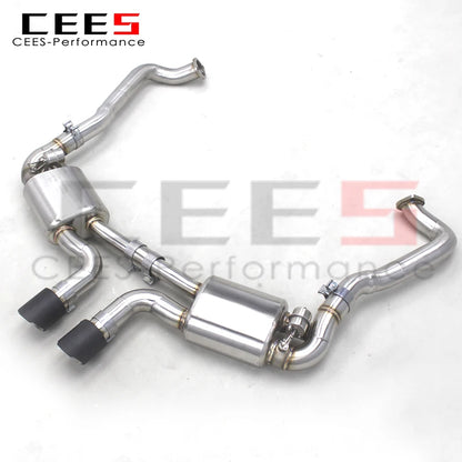 CEES Performance Valve Exhaust Pipes For PORSCHE 981 Cayman/Boxster 2.7/3.4 2012-2015 Muffler Exhaust SS304 Catback Systems