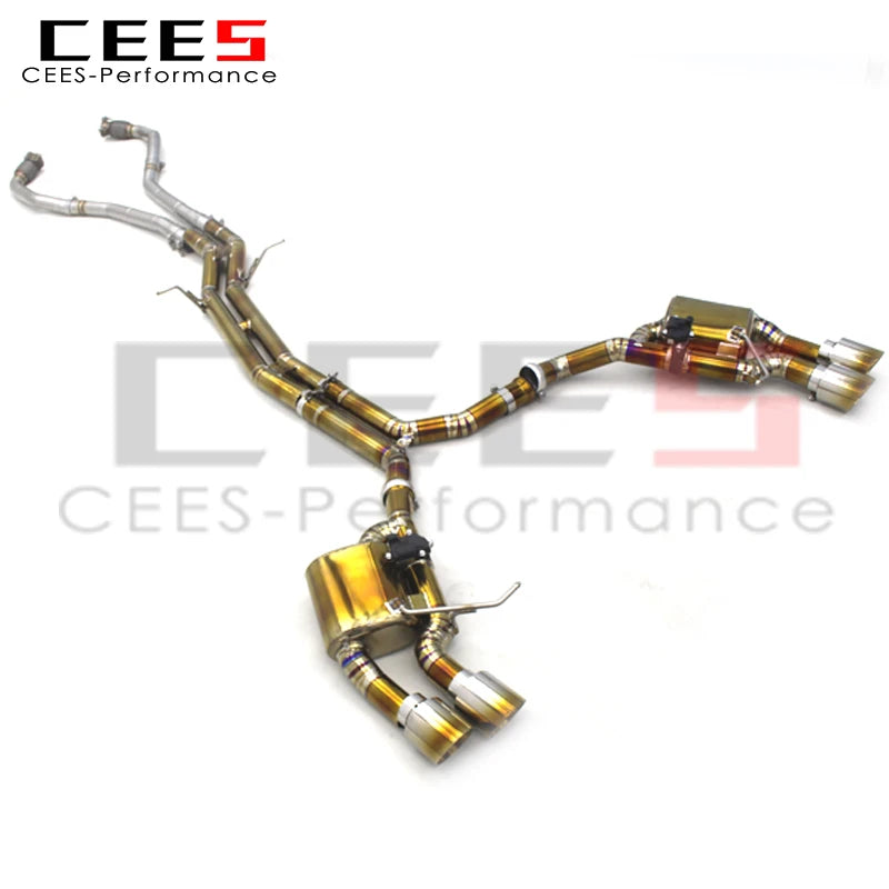 CEES Performance Valved Catback Exhaust System for Porsche Macan 2.0T 2014-2017 Titanium Exhaust Muffler Escape Pipes