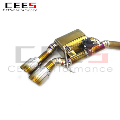 CEES Performance Valved Catback Exhaust System for Porsche Macan 2.0T 2014-2017 Titanium Exhaust Muffler Escape Pipes