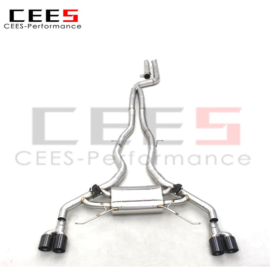 CEES Performance Valved Exhaust Catback Muffler For BMW X3/X4 M40i 3.0T 2016-2023 Car Exhaust Pipe Stainless Steel Escape