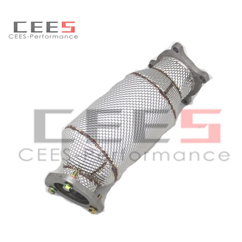 CEES Performance racing 304 Stainless Steel Downpipe For Porsche Macan 2.0T 2013-2019 downpipe with catalyst Car Exhaust Pipe