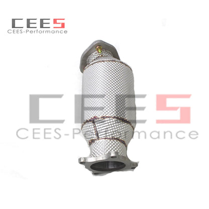 CEES Performance racing 304 Stainless Steel Downpipe For Porsche Macan 2.0T 2013-2019 downpipe with catalyst Car Exhaust Pipe