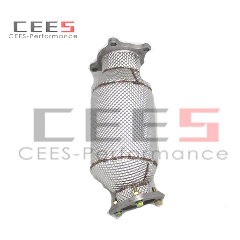 CEES Performance racing 304 Stainless Steel Downpipe For Porsche Macan 2.0T 2013-2019 downpipe with catalyst Car Exhaust Pipe