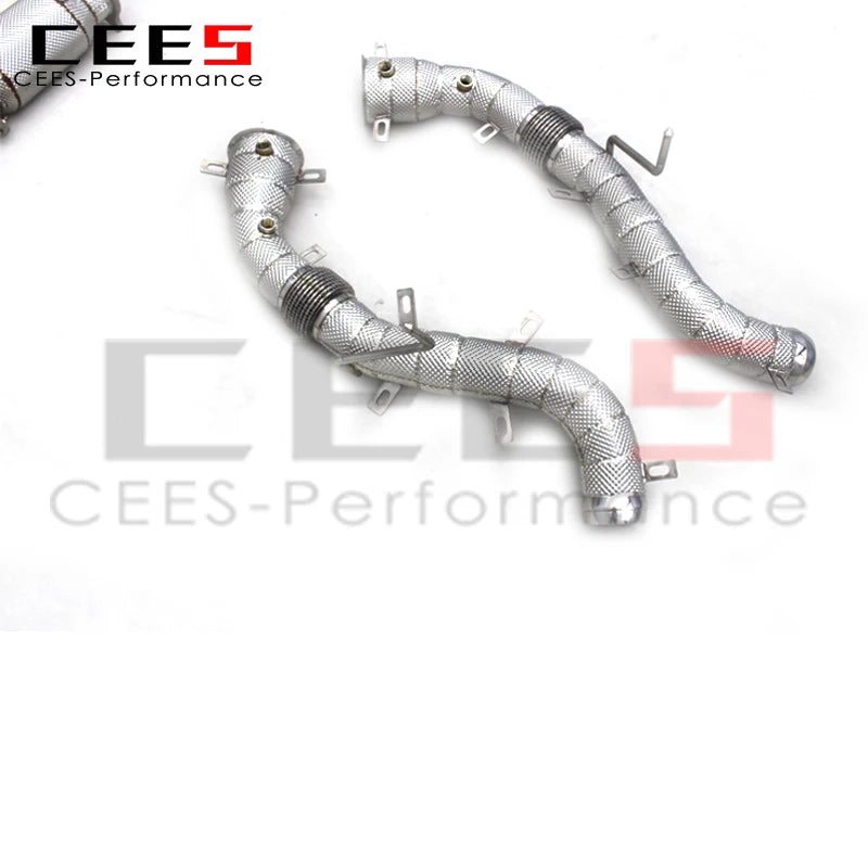 CEES Performance racing Stainless Steel Downpipe with catalyst For Mclaren MP4-12C 3.8 2012-2014 Stainless Steel Exhaust Pipe