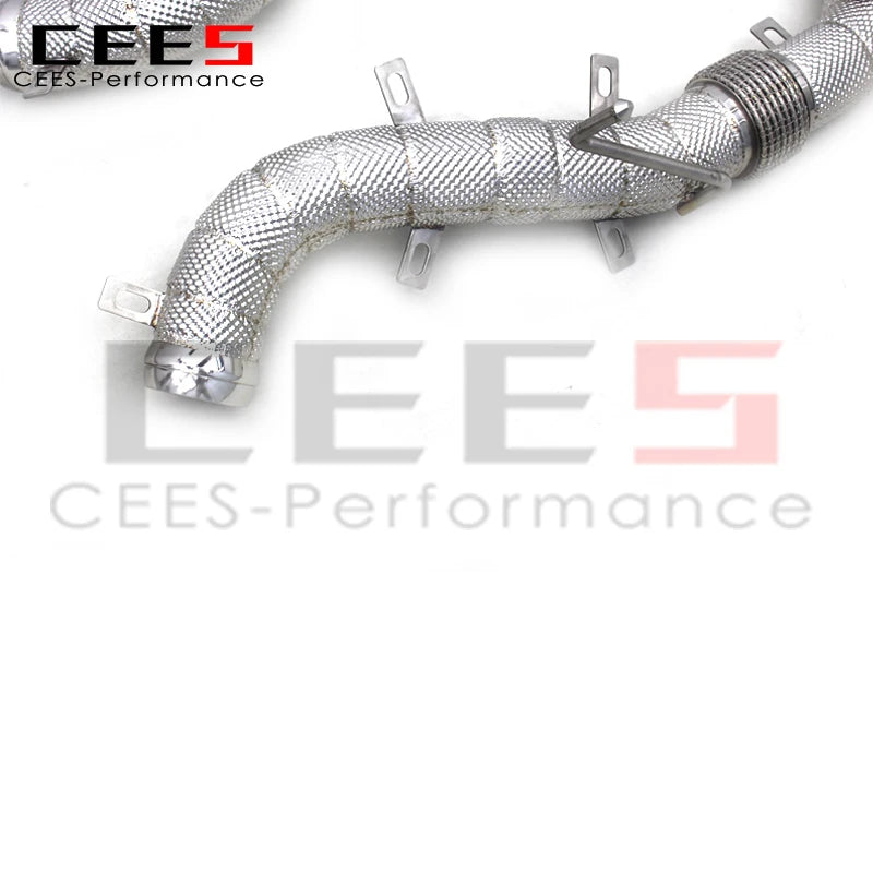 CEES Performance racing Stainless Steel Downpipe with catalyst For Mclaren MP4-12C 3.8 2012-2014 Stainless Steel Exhaust Pipe