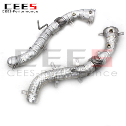 CEES Performance racing Stainless Steel Downpipe with catalyst For Mclaren MP4-12C 3.8 2012-2014 Stainless Steel Exhaust Pipe