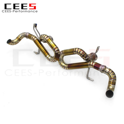 CEES Racing Car Exhaust Pipe for Audi R8 V8/V10 4.2/5.2 08-17 High Quality Titanium Alloy Catback Muffler Systems