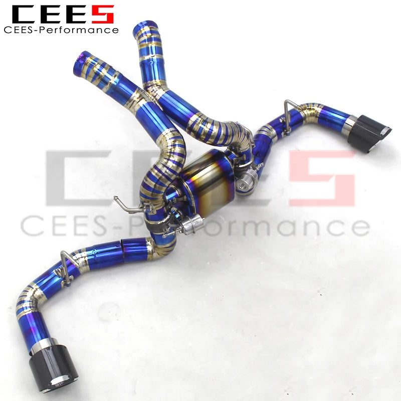 CEES Racing Sport Car Catback Systems For Mclaren 540/540C 3.8 2015+ Titanium Valve Exhaust Pipe Muffler Auto Accessories