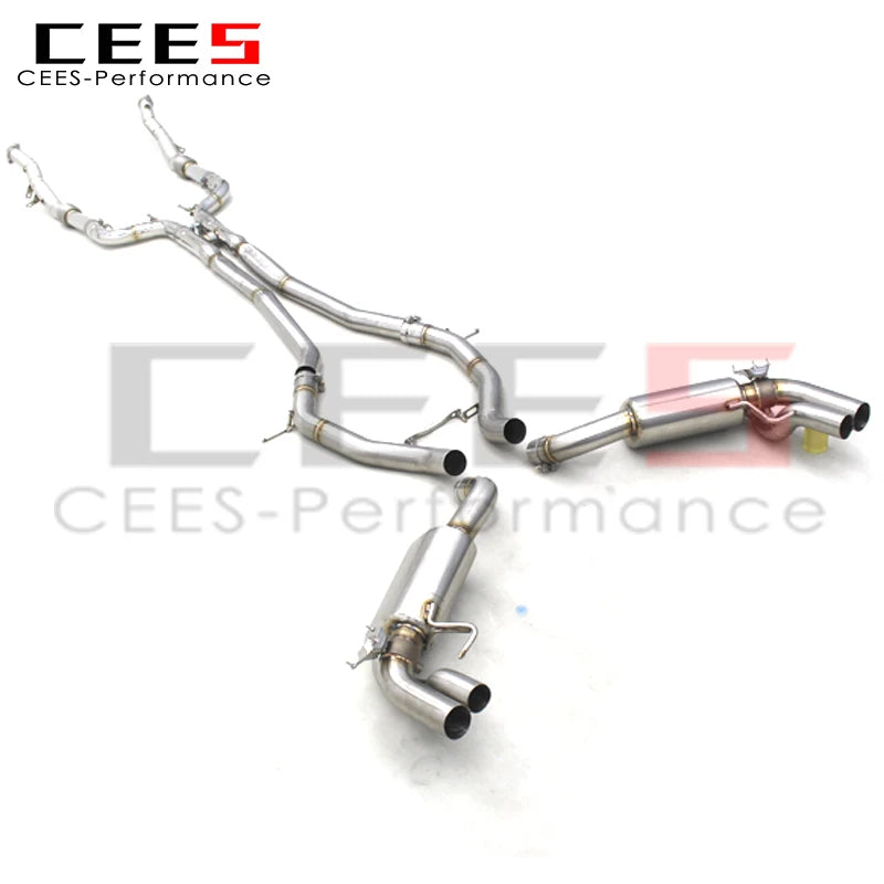 CEES Racing Stainless Steel Escape Exhaust Pipe Muffler For Mercedes-Benz S63 AMG COUPE C217 5.5T 2012-2019