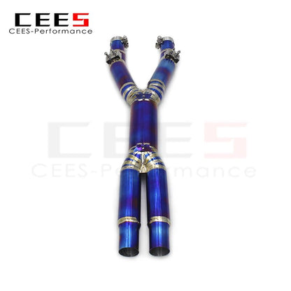 CEES Racing Titanium Exhaust X Pipe For Ferrari California 4.3 2009-2014 Car Exhaust System Exhaust middle pipe