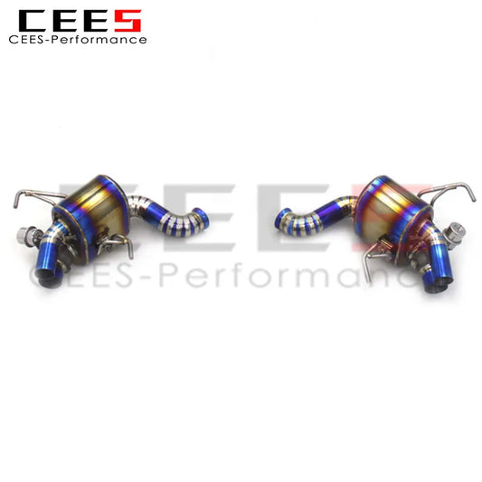 CEES Rear section Exhaust For Ferrari California 4.3L 2009-2014 Titanium Exhaust Pipe Muffler Escape Car Axle Exhaust System