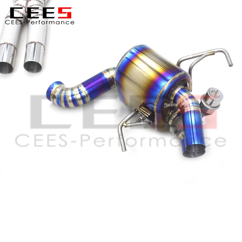 CEES Rear section Exhaust For Ferrari California 4.3L 2009-2014 Titanium Exhaust Pipe Muffler Escape Car Axle Exhaust System