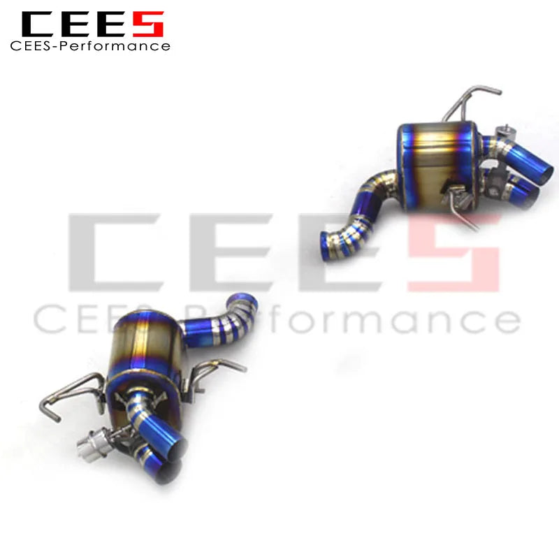 CEES Rear section Exhaust For Ferrari California 4.3L 2009-2014 Titanium Exhaust Pipe Muffler Escape Car Axle Exhaust System