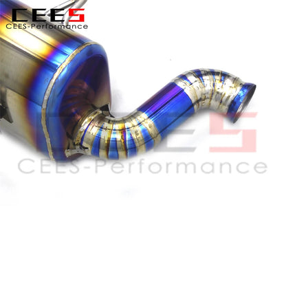 CEES Rear section Exhaust For Ferrari California 4.3L 2009-2014 Titanium Exhaust Pipe Muffler Escape Car Axle Exhaust System