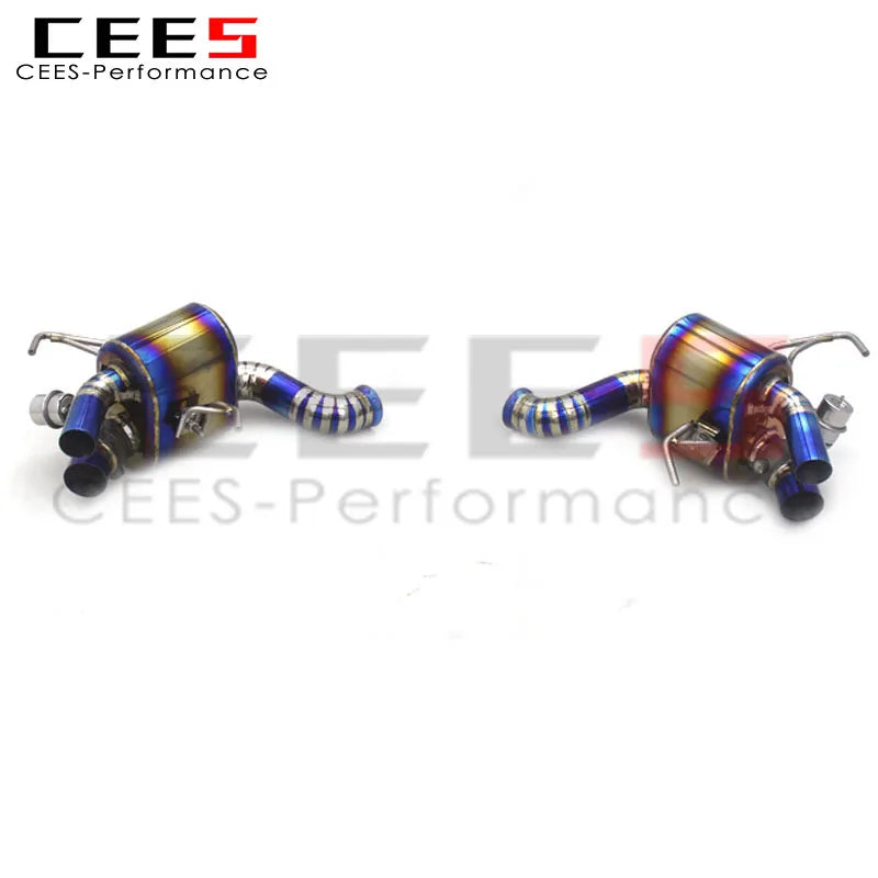 CEES Rear section Exhaust For Ferrari California 4.3L 2009-2014 Titanium Exhaust Pipe Muffler Escape Car Axle Exhaust System