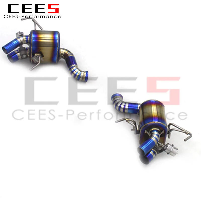 CEES Rear section Exhaust For Ferrari California 4.3L 2009-2014 Titanium Exhaust Pipe Muffler Escape Car Axle Exhaust System