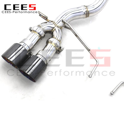 CEES SUS304 Axle Exhaust Pipes For Chevrolet Corvette C7 6.2L 2014-2019  Exhaust System Escape Acoustical Damper