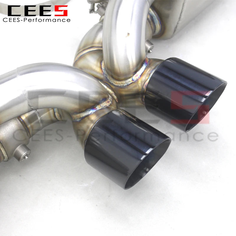 CEES SUS304 Catback Exhaust with catted Manifold For Porsche 911 991/991.1 GT3 3.8L 475 PS 2010-2019 Tuning auto Exhaust pipe