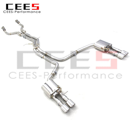 CEES Sport Catback Exhaust Pipes for Audi A7 C7/C8 3.0T 2012-2023 Stainless Steel Escape Muffler Car Exhaust System