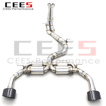 CEES Stainless Steel Catback Exhaust For Audi RS3/TTRS 2.5T 2017-2023 High quality muffler exhaust systems