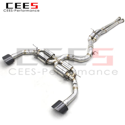 CEES Stainless Steel Catback Exhaust For Audi RS3/TTRS 2.5T 2017-2023 High quality muffler exhaust systems