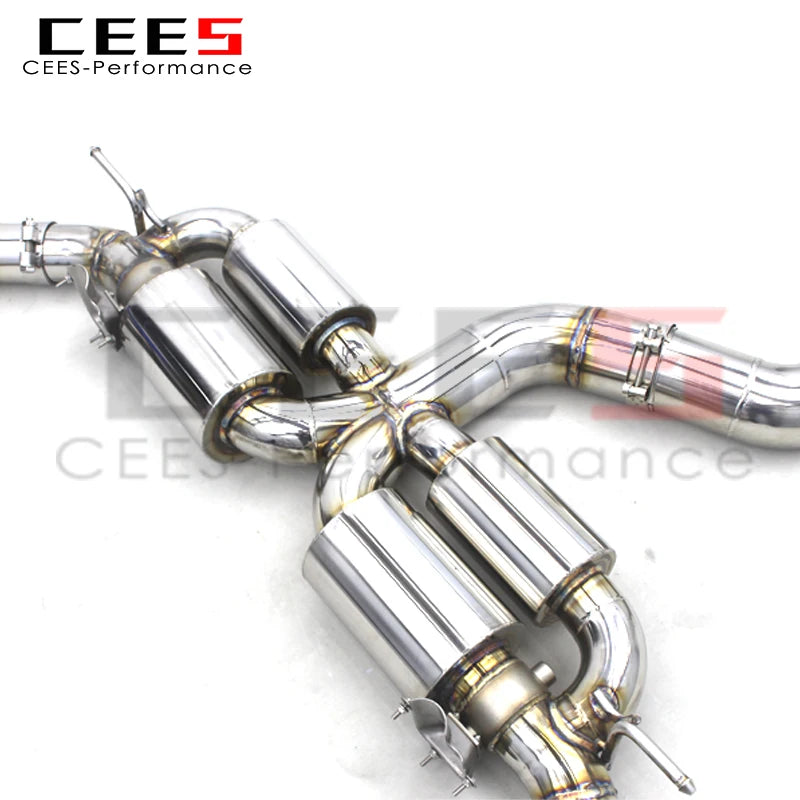 CEES Stainless Steel Catback Exhaust For Audi RS3/TTRS 2.5T 2017-2023 High quality muffler exhaust systems