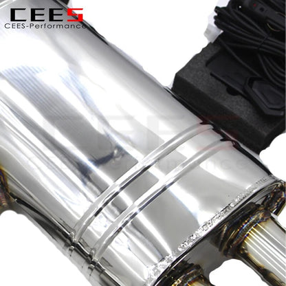 CEES Stainless Steel Catback Exhaust For Audi TT 8G 2.0T 2014-2016 Performance Muffler Exhaust Racing Car Valve Exhaust Systems