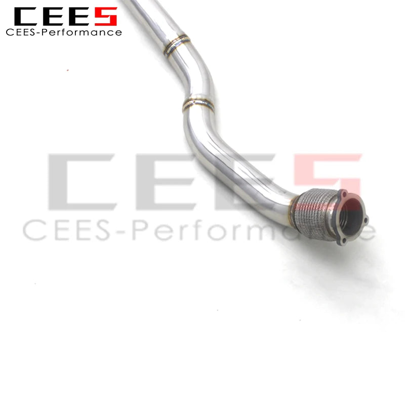 CEES Stainless Steel Catback Exhaust System For Audi A4 B8 2.0T 2013-2016 escape exhaust pipes muffler exhaust