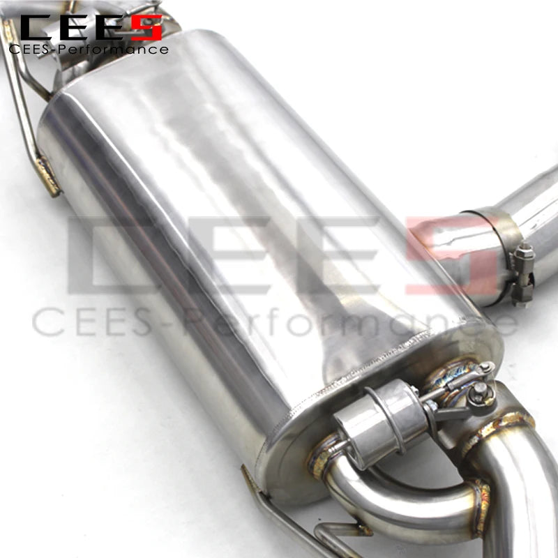 CEES Stainless Steel Catback For Mercedes-Benz CLA45 AMG 2.0T 2014-2023 Valvetronic Muffler Systems Exhaust Pipes