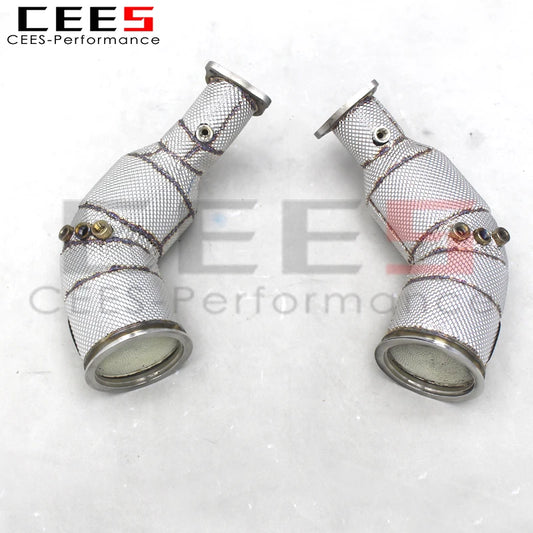 CEES Stainless Steel Downpipe with OPF 100cell/200cell/300cell For Audi RS5 2.9T 2019-2024