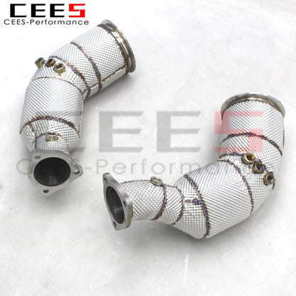 CEES Stainless Steel Downpipe with OPF 100cell/200cell/300cell For Audi RS5 2.9T 2019-2024