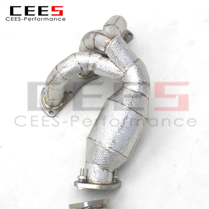 CEES Stainless Steel Exhaust Catback with Insulated Catted Manifold For Porsche 981 Cayman/Boxster 2.7/3.4 2012-2015