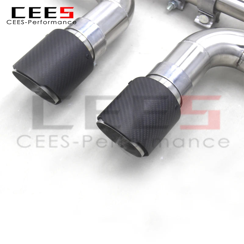 CEES Stainless Steel Exhaust Catback with Insulated Catted Manifold For Porsche 981 Cayman/Boxster 2.7/3.4 2012-2015