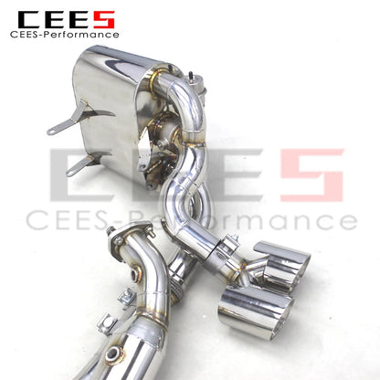 CEES  Stainless Steel Sport Exhaust System Tuning Auto Parts For PORSCHE 911 997.1/997.2 Carrera 2004-2012 Catback muffler